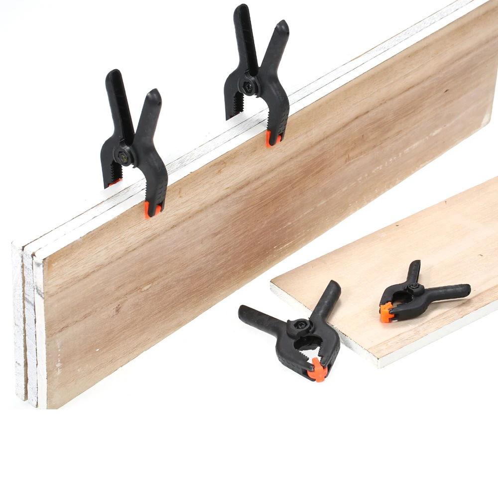 

10pcs Plastic Nylon Toggle A Clamp Spring Clamps Multifunctional Clip Tips DIY Tool Set Woodworking Gluing 6*2"+4*3"