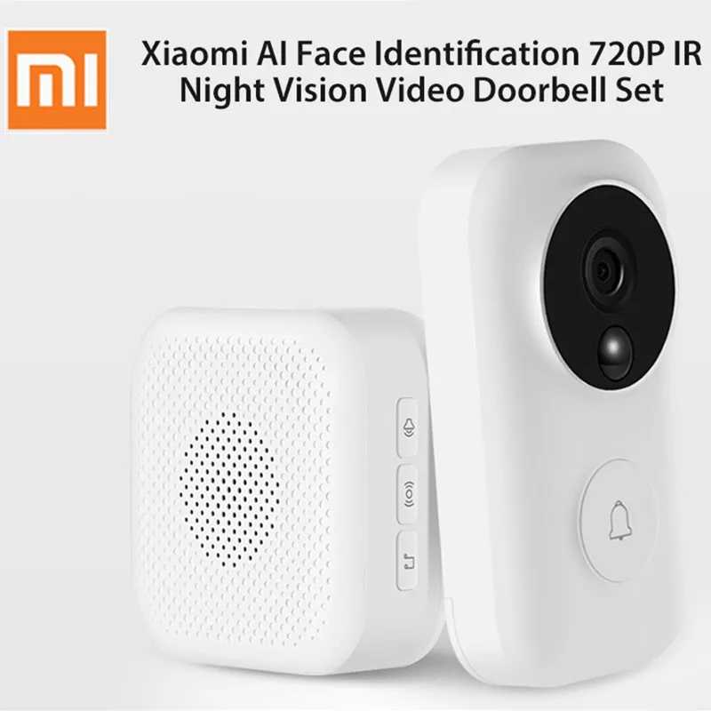 

AI Face Identification 720P IR Night Vision Video Doorbell Motion Detection SMS Push Intercom Real-Time Talking Doorbell
