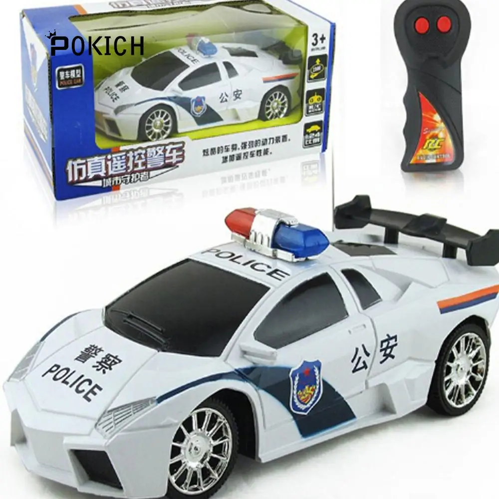 Pokich электрический RC автомобиль игрушка для мальчика полиция дистанционное