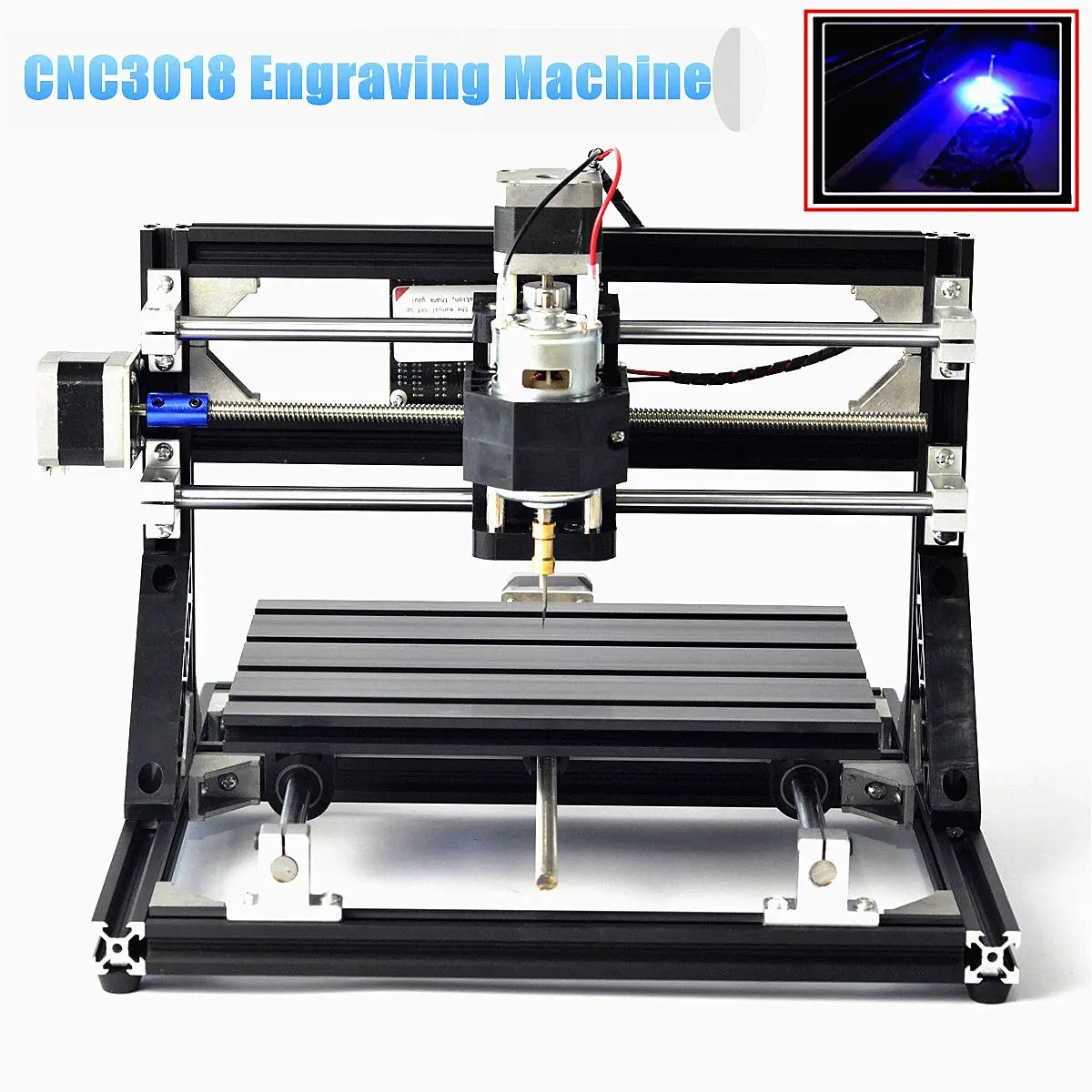 

110V -240V CNC 3018 Engraving Machine Wood Router Woodworking Machinery Carving Machine or with 5500mW Laser Head Self Assembly