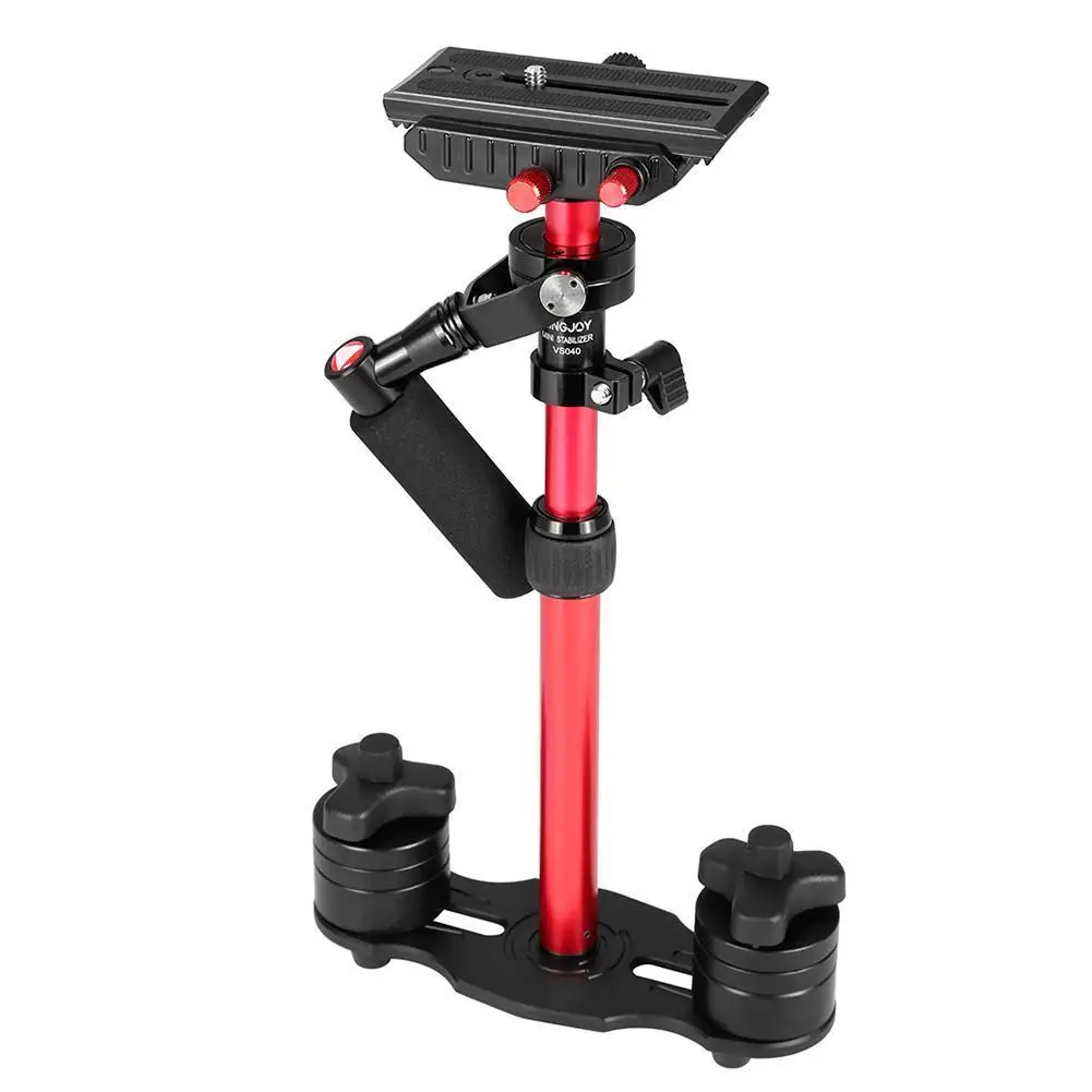 KINGJOY VS040 алюминиевый Steadicam Ручной Стабилизатор видеокамеры для DSLR SLR