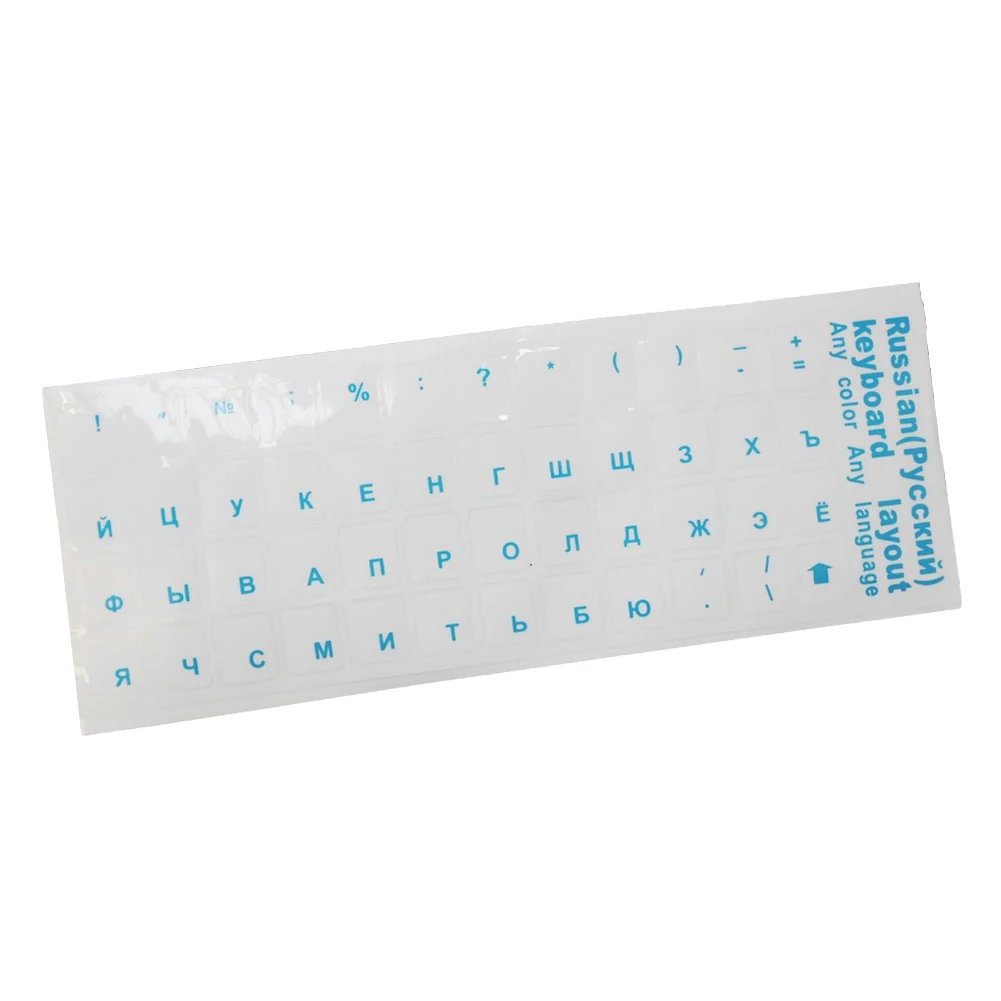 1PCS Russian Keyboard keycap Luminous Stickers Transparent Cover for Computer Mechanical Keyboard Notebook Desktop Laptop