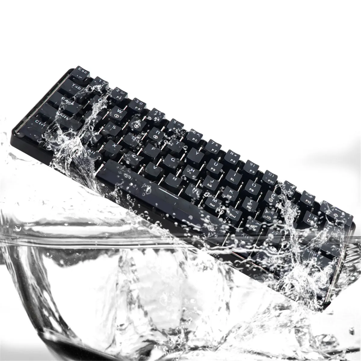  Gateron Switch RGB Game Mechanical Keyboard Optical Axis Can Be Inserted Cable Mechanical Axis 61 k