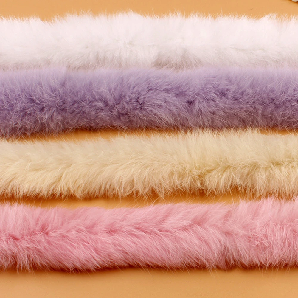 

Artificial Rabbit Fur Ribbon Tapes Furry Fluffy Trim Trimming DIY Home Decor Sewing Costume Crafts 6 Colours