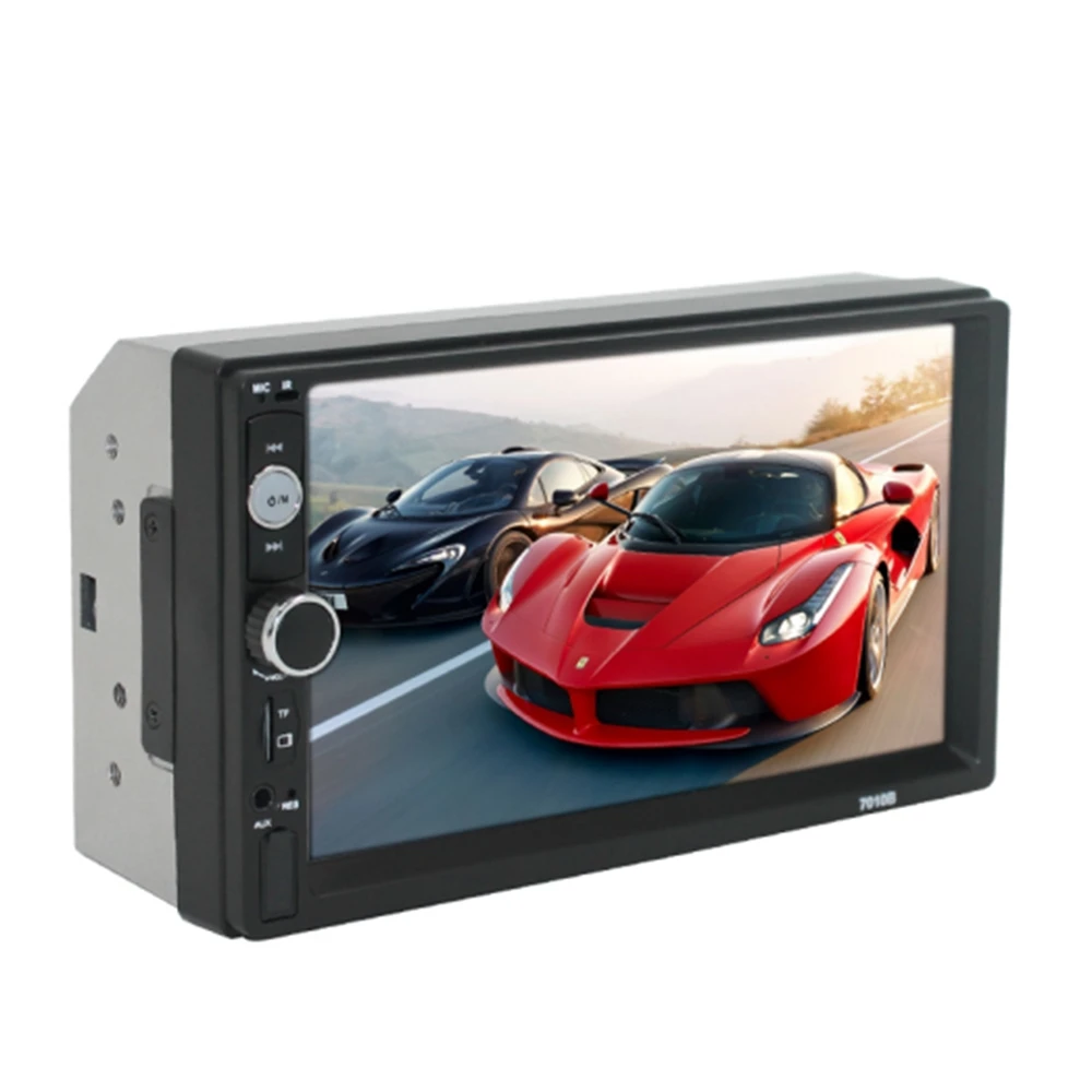 

NEW-Car Radio 7 Inch HD Press Screen Automatic Audio Stereo Bluetooth MP5 Multimedia Player Reversing Rear View Camera 7010B