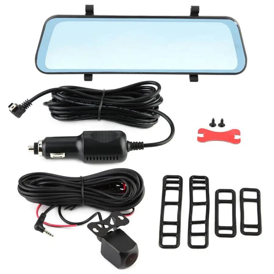 

Dash Camera 10inch 1080P Touch Screen Car DVR Stream Media Dual Lens Dash Reverse Camera 170 degrees Wide Angle automobiles