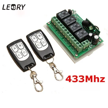 

LEORY 12V 4CH Channel 433Mhz Wireless Remote Control Switch Integrated Circuit With 2 Transmitter DIY Replace Parts Tool Kits