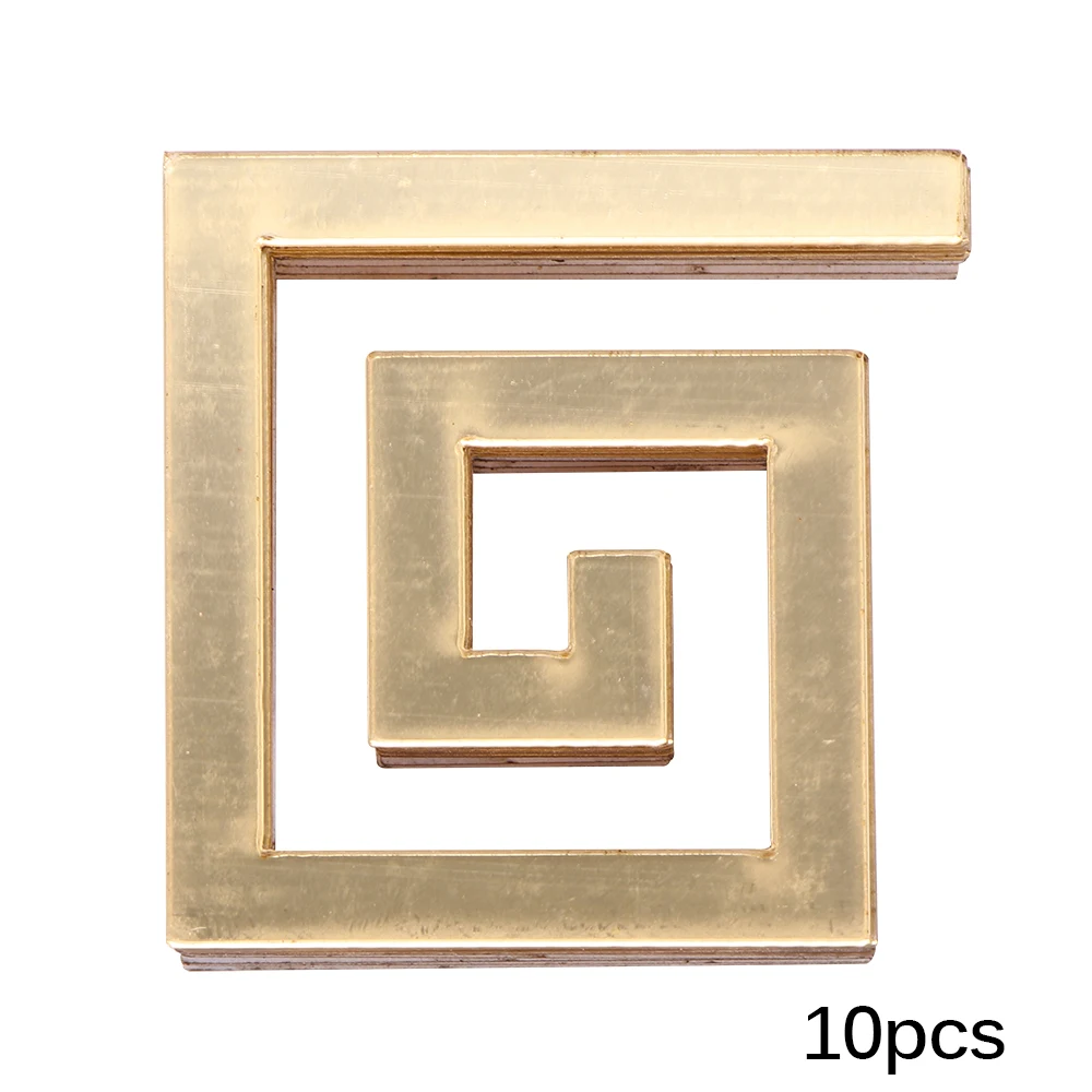 

10 pcs Puzzle Labyrinth Acrylic Mirror Wall Decal Art Stickers Home Decor 48*48mm Home Sticker Decor for Bedroom 48*48mm