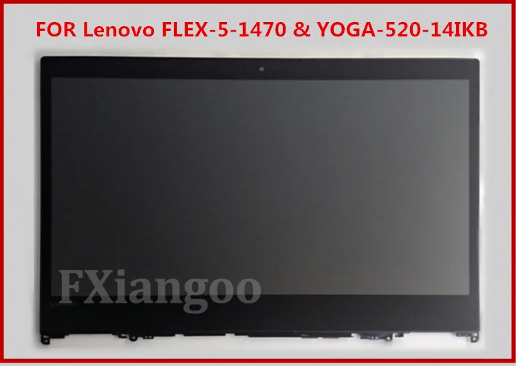 

LCD For Lenovo Flex5-14 Flex 5-14 F;ex 5 14 80XA000QCF 1920*1080 LCD Display Touch Screen Digitizer Assembly Frame Board 14"