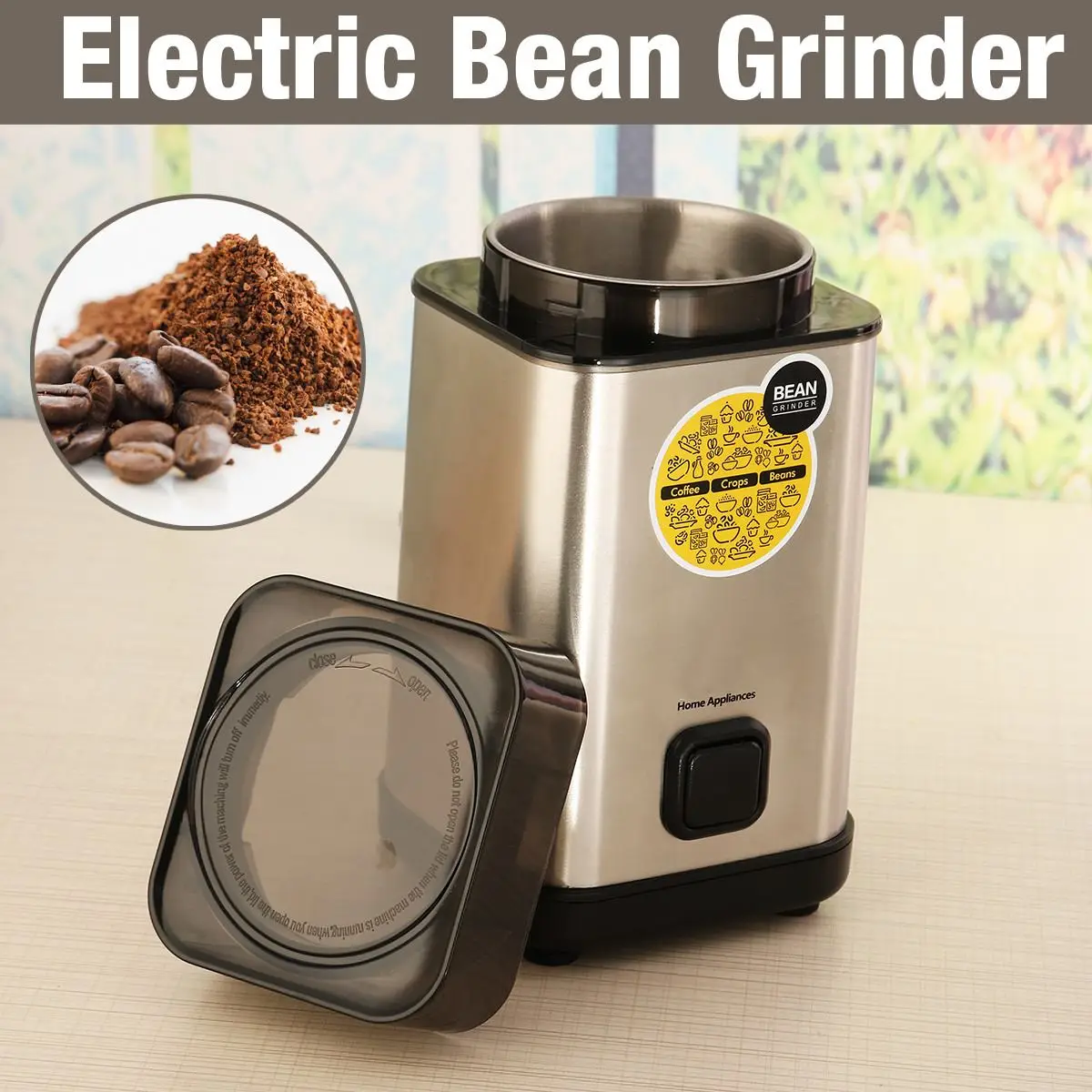 

220V 300W Electric Powder Grinder r Mini Stainless Steel Bean Herbs Maker for Home Kitchen Tools
