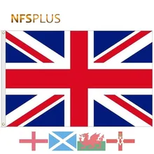 Bandeira britânica reino unido 90x150cm poliéster inglaterra escócia país de gales grã-bretanha união jack bandeiras nacionais e banners