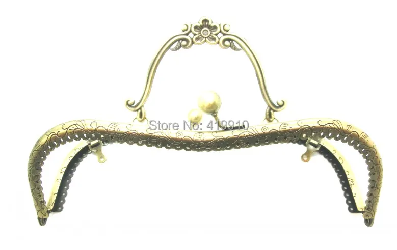 shipping-1pcs античная бронза кошелек сумка Металл Арка Рамки Поцелуй застежка блокировки ручки 21x15 см(8 2/" x5 7/8") j2585