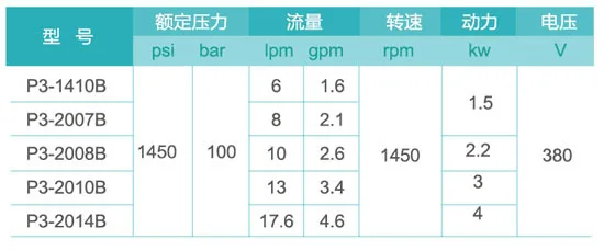 P3-1410B/2007B/2008B/2010c/2014B высокого давления 100bar медный шнековый насос 220 В