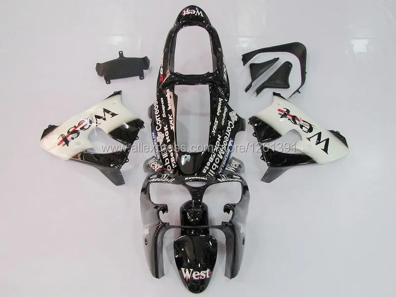 WEST обтекатель комплект для KAWASAKI NINJA ZX9R 00-03 ZX 9R 00 01 02 03 ZX-9R 9 R 2000 2001 2000-2003 обтекатели# wa211