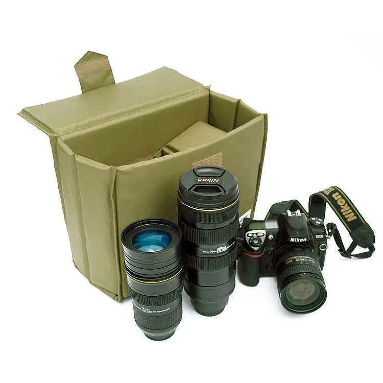 Универсальный Профессиональный складной разделительный мягкий мешок SLR DSLR камера сумка Вставить защитный чехол