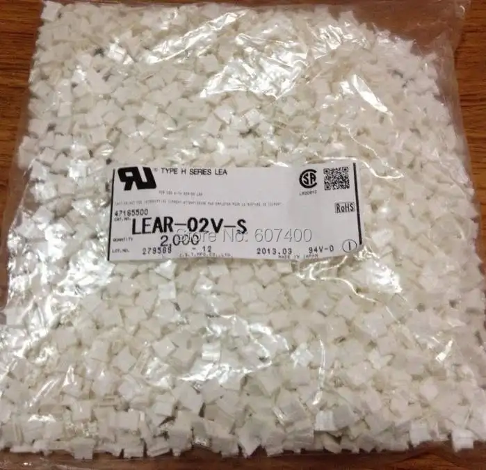 LEAR-02V-S CONN RECEPT КОРПУС 2POS VERT белый цвет JST Соединители Клеммы корпуса новые и оригинальные детали