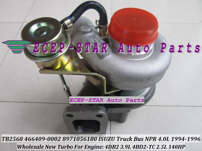TB2568 466409 466409-0002 8971056180 8971056181 8-97105618-0 турбо для isuzu, принт грузовика, автобуса, NPR 4.0L 1994 1996 4DB2 3.9L 4BD2-TC 2.5L