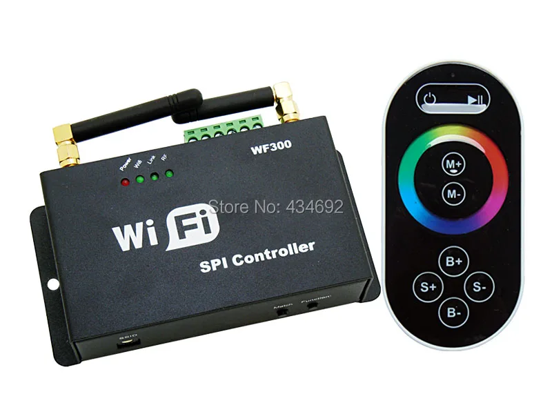 DC5-24V wifi контроллер SPI TOUCH RF пульт дистанционного управления для LPD 6803 Dream цветные светодиодные полосы, управляемые IOS или Android система телефона