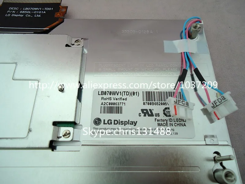 7," дисплей LB070WV1 TD01 LB070WV1(TD)(01) ЖК-дисплей модуль экран для Mercedes W204 GLK автомобиля звуковая система DVD диска