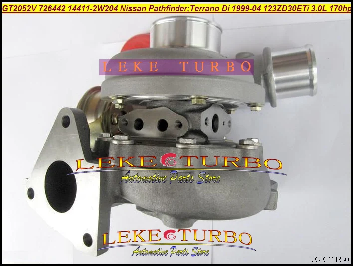 Turbo GT2052V 726442-0004 726442 14411-2W204 турбины турбонагнетатель для Nissan Pathfinder TERRANO Di ZD30ETi 3.0L 170HP