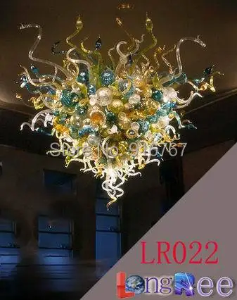 Большой LR022-Free художественный стеклянный подвесной светильник для высоких потолков