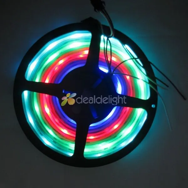 16.4ft 5 м WS2811 5050 цвет RGB Мечта 150 светодиодов 30 IC цифровой светодиодный свет прокладки Водонепроницаемый 12 В Бесплатная доставка