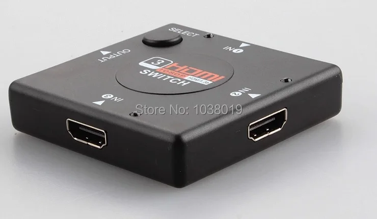 Mini 3 Порты и разъёмы, квадратный HDMI Коммутатор HDMI сплиттер HDMI Порты и разъёмы для HDTV 1080 P Vedio Drop, бесплатная доставка