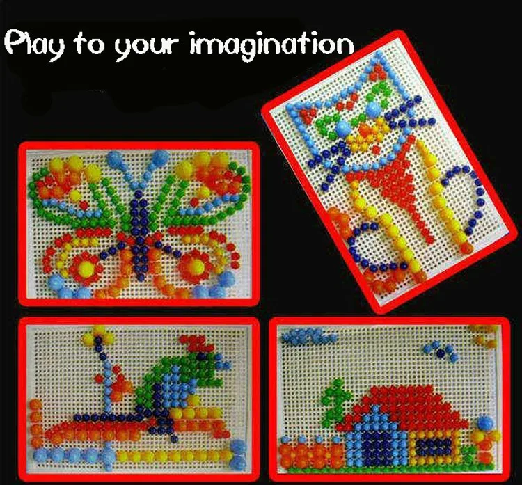 DIY Модель Строительный пазл детские игрушки образовательные игрушки учеба машина 3D головоломка Танграм игрушки brinquedos гриб ногтей
