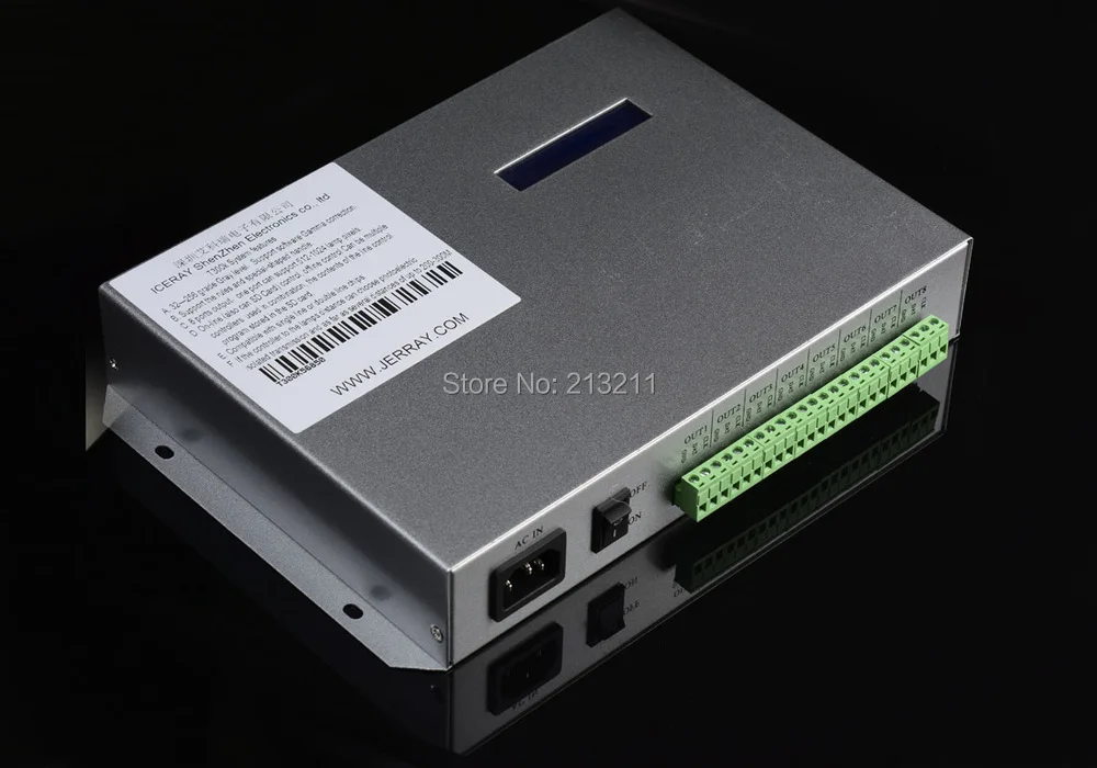 AA T-300K T300K светодиодный контроллер пикселей RGB ПК на линии pixel Полноцветный светодиодный контроллер через шт., SD Card 8 портов 8192 пикселей ws2811 ws2801