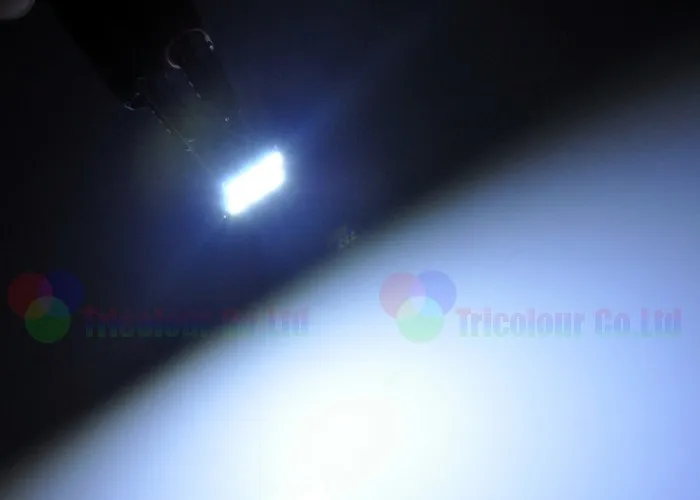 Autoec 100x T10 W5W T10 194 168 5730 6 SMD может-ошибка шины со светодиодной подсветкой Габаритные огни чтения Лампы для мотоциклов белого и синего цвета интерьера Light# lb65