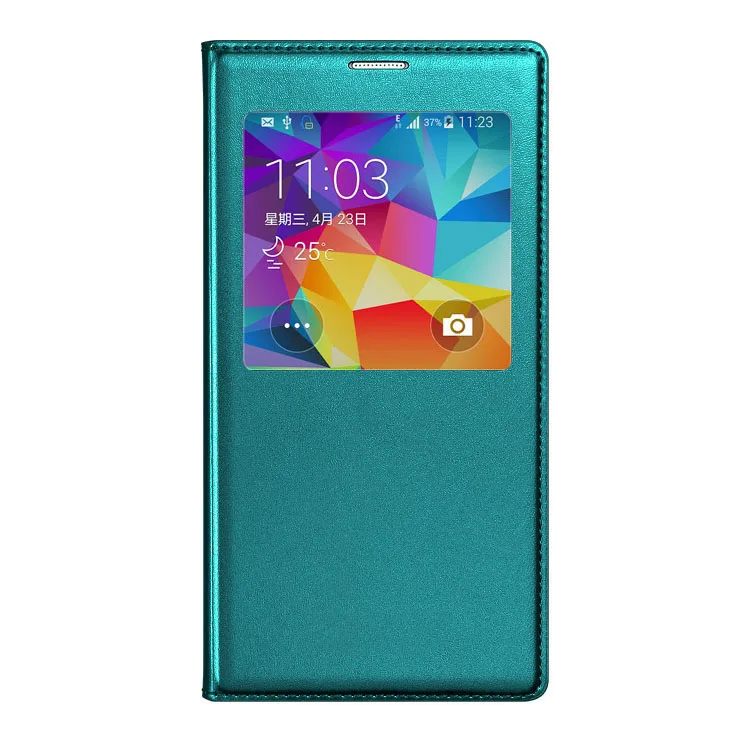 Откидной кожаный чехол для телефона samsung Galaxy S5 S 5 Galaxy YS5 samsung SV I9600 SM G900 G900F G900FD SM-G900F Smart View