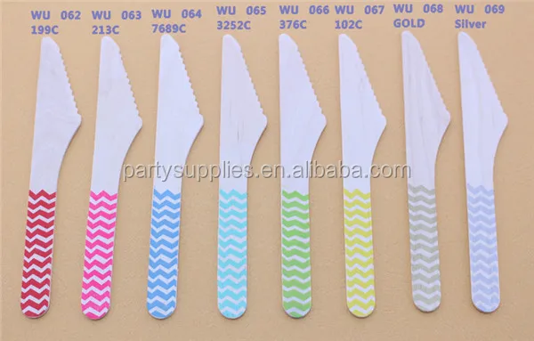 09 Chevron Wooden Knives