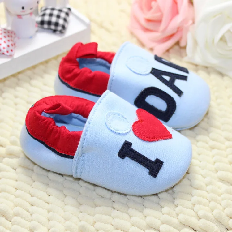 I love Mom, I Love Dad Baby Shoes Soft 