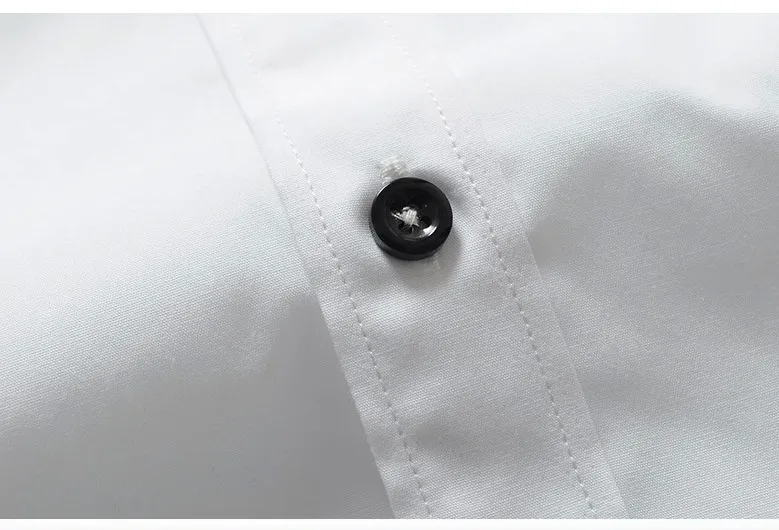 CARFANTE Мужская рубашка, тонкая Однотонная рубашка с длинным рукавом, белая camisas GPB1001 XXS XS s m l xl XXL 3XL