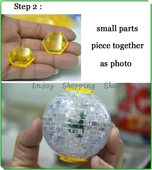 DIY Кристальный футбол кубический Забавный пазл 3d модель здания brinquedos educativos Развивающие детские игрушки для детей