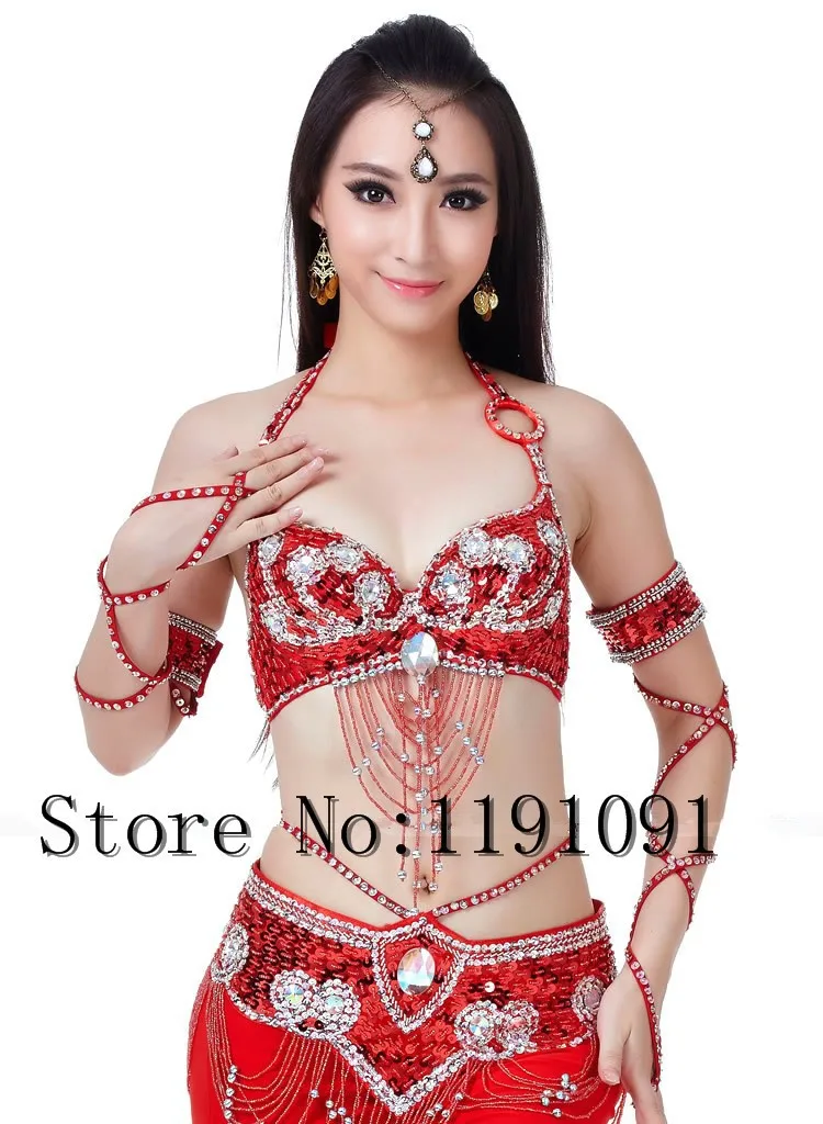 Одежда для индийского беллиданса, 3 компл. Размера S / M / L, 10 цветов 700#