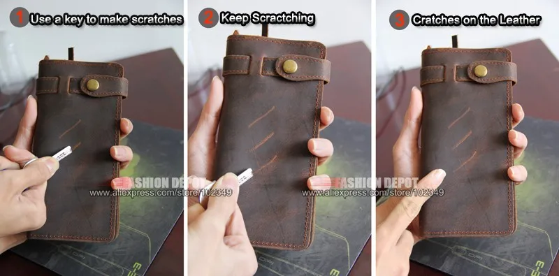 Leather wallet-6018-EX-