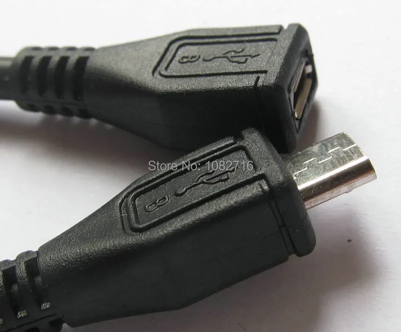 2 шт прямой Micro usb b Женский к micro 5pin мужской соединитель Адаптер Шнур 25 см кабель для зарядки данных 1"