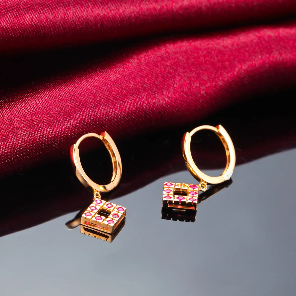 Серьги GVBORI из натуральных жемчужин, рубин, драгоценный камень, 18K золото, висячие серьги для женщин, хорошее ювелирное изделие, подарок на свадьбу/помолвку/женский день