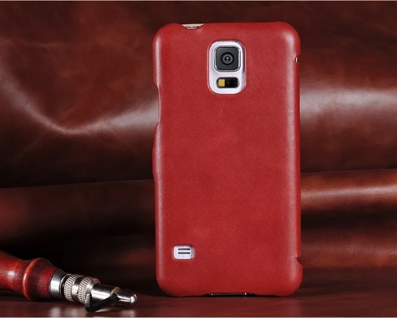 Для Samsung Galaxy S5 i9600 icarer брендовый Винтажный чехол из натуральной кожи на магните чехол-портмоне с карманом