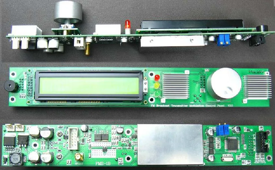 FMUSER 1KW комплект стереопередатчика комплект pcb с светодиодный дисплеем
