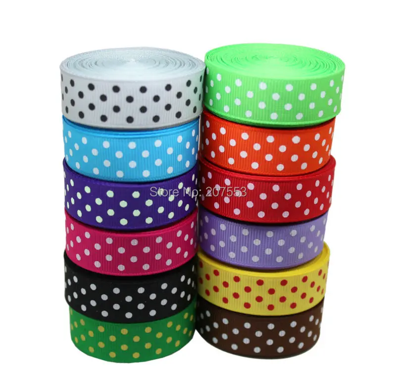 Wholesale1000yards 5/"(дюймы) 16 мм в лента в горошек экспресс