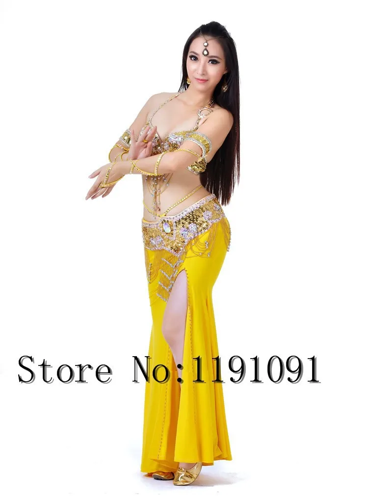Одежда для индийского беллиданса, 3 компл. Размера S / M / L, 10 цветов 700#