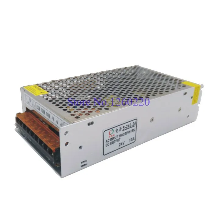 Переменный источник питания 24 V 10A Led переключатель источника питания AC220V DC/DC 24 V Крытый Мощность s для Светодиодные полосы света,, 5 штук в партии