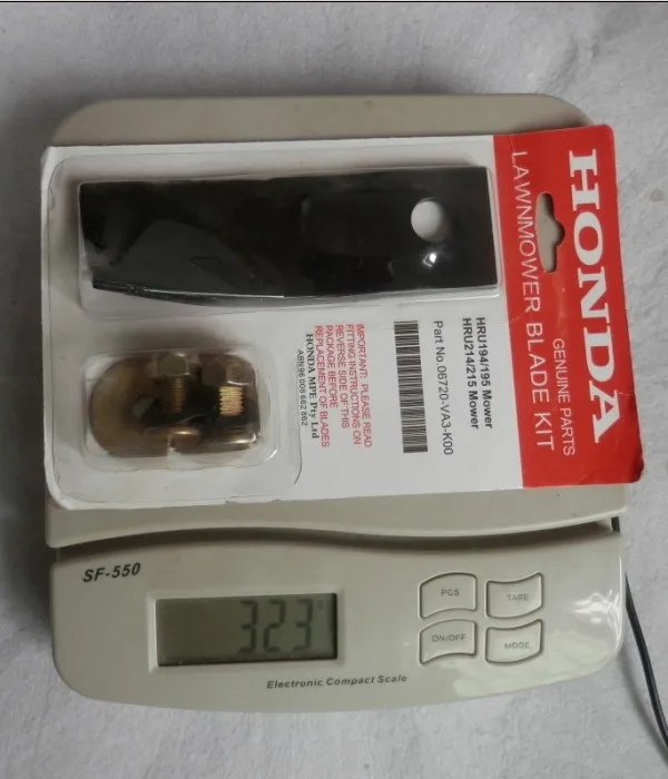 BLADE & BOLT SET 145mm x 45mm x 2mm HONDA 214 215 MOWER 9