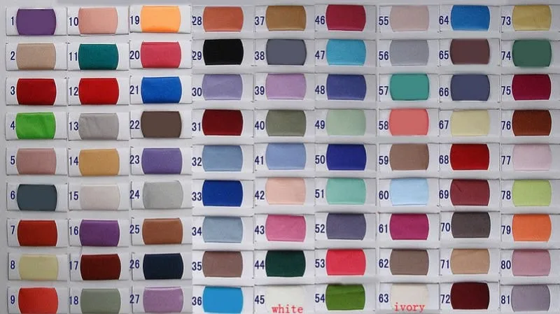 satin color chart