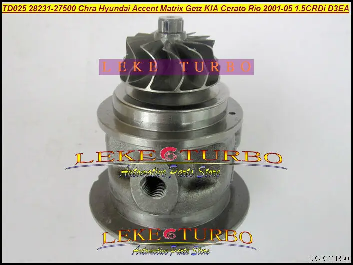TD025 28231-27500 49173-02610 Turbocharger Cartridge Turbo Chra Core For HYUNDAI Accent Matrix Getz KIA Cerato Rio (1)