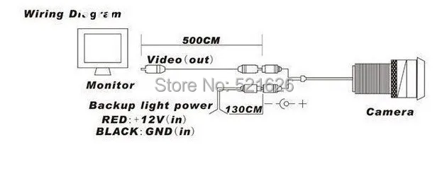 Водонепроницаемая специальная 4LED CCD камера заднего вида для Mazda 2/Mazda 3 2012