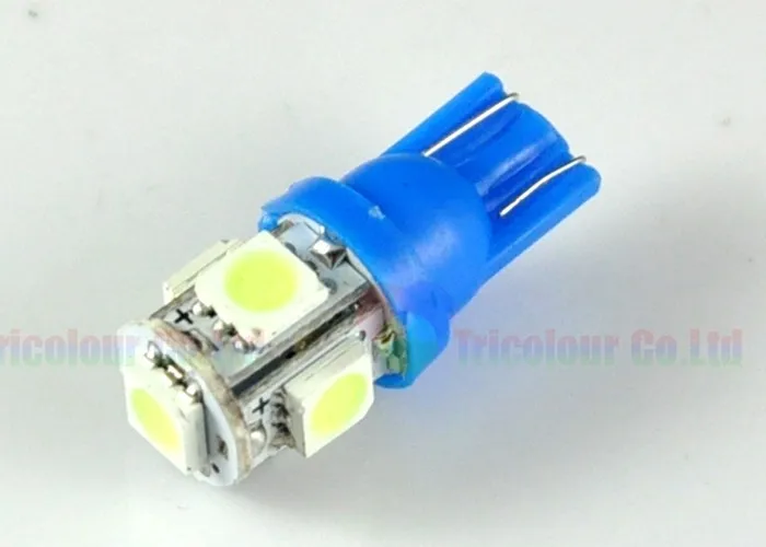 Autoec T10 5smd 5050 158 168 194 W5W авто светодиодные Габаритные огни лампы накаливания Ice Blue 300 шт.# lb92