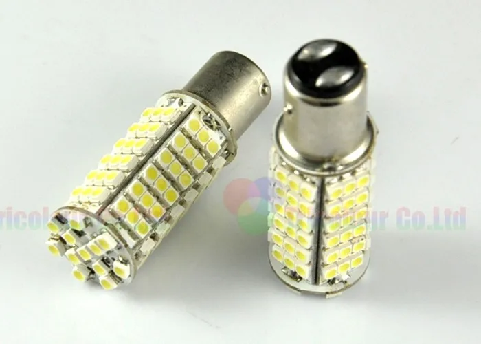 AutoEC 100*1157 BAY15D 102smd 3528 10 Вт Автомобильный светодиодный стоп-сигнал, задний светильник, лампа белого цвета# LF38-1